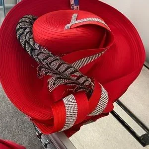 ? NWT CHARM NY RED “WIDE BRIM” RHINESTONES DERBY COGIC CHURCH OR DERBY HAT Elegant and luxurious hat with beautiful hatbox .Worn to the  main image 4